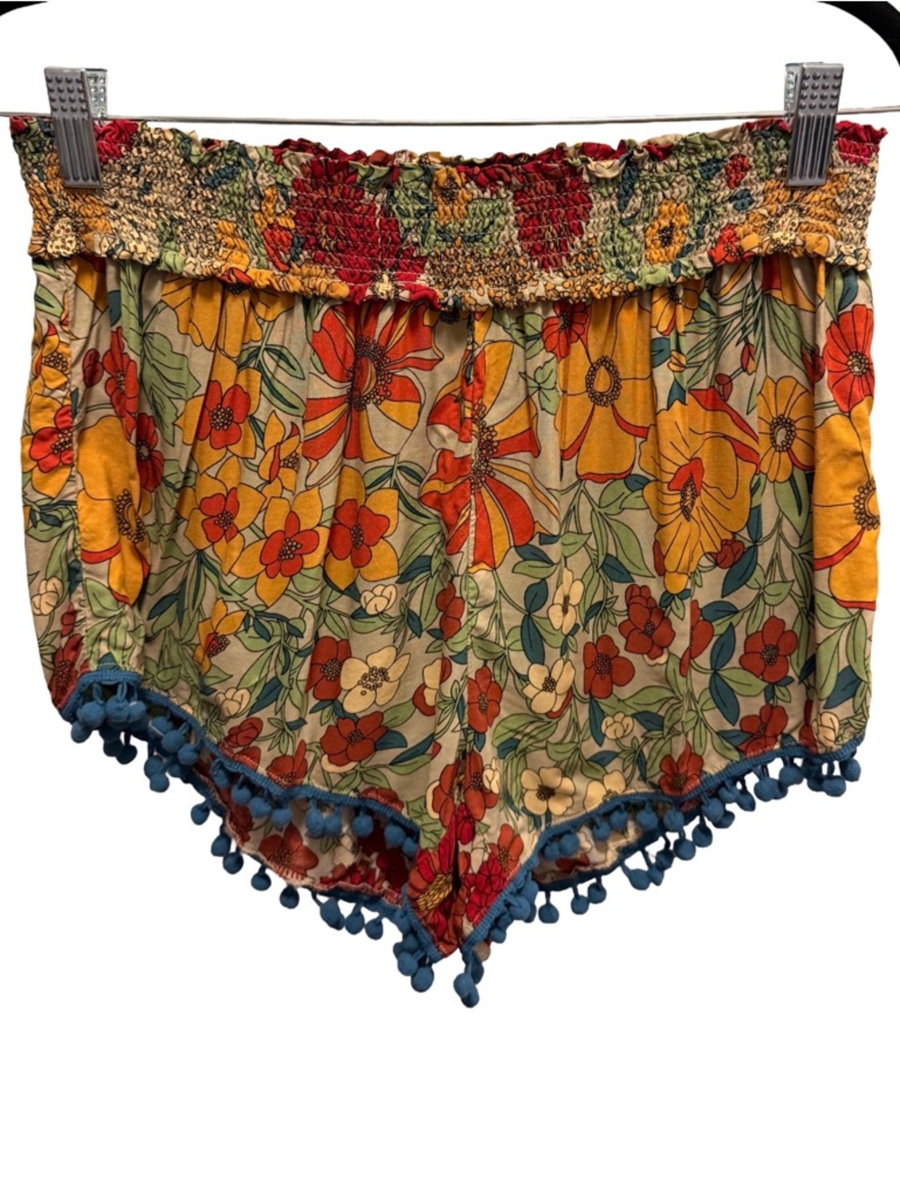 Natural Life Floral Ruffle Pajama Shorts – Size Large